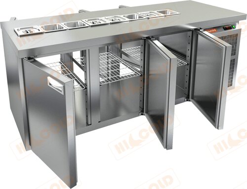 Стол охлаждаемый для салатов (саладетта) HICOLD SL2T-111/GN для предприятий общественного питания