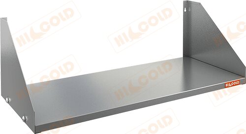 Полка нержавеющая настенная сплошная HICOLD НПС-8/3 для предприятий общественного питания
